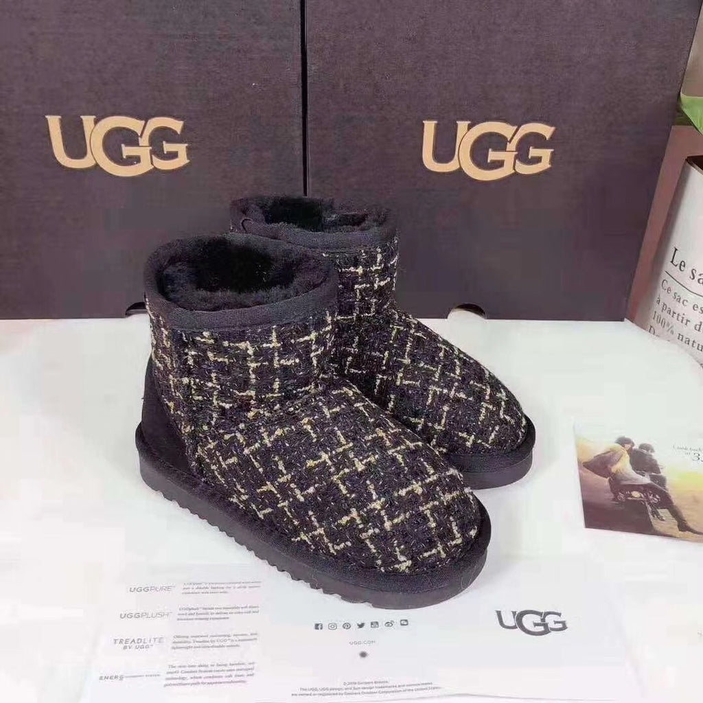 Kids' Chic Snow Boots in Xiangfeng Black | Style 5854