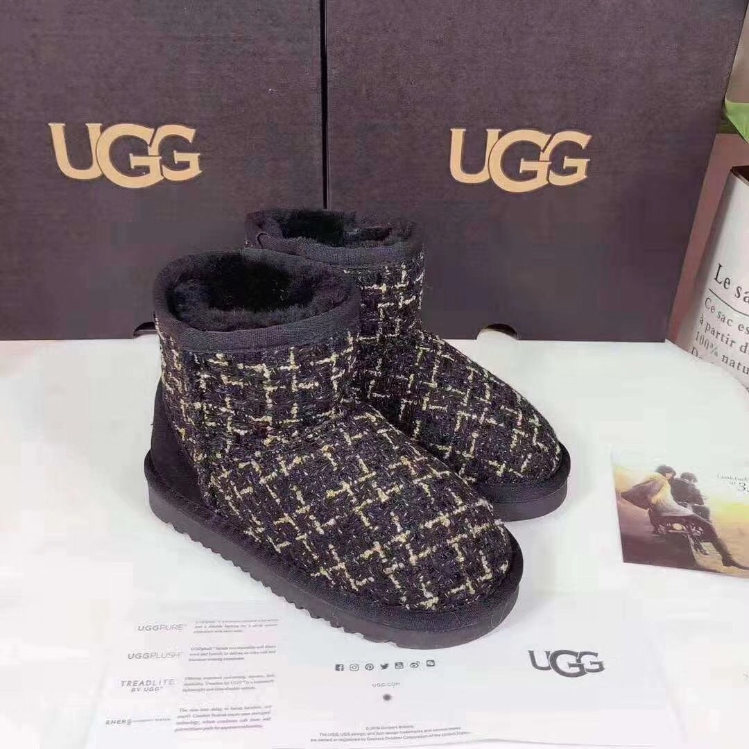 Kids' Chic Snow Boots in Xiangfeng Black | Style 5854