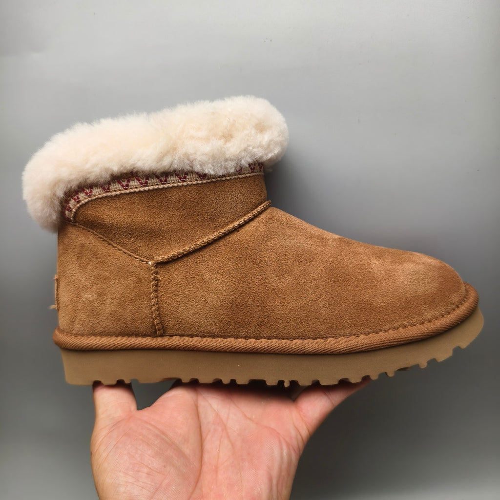 Chestnut Folk-Inspired Low-Top Casual Shoes | 4496