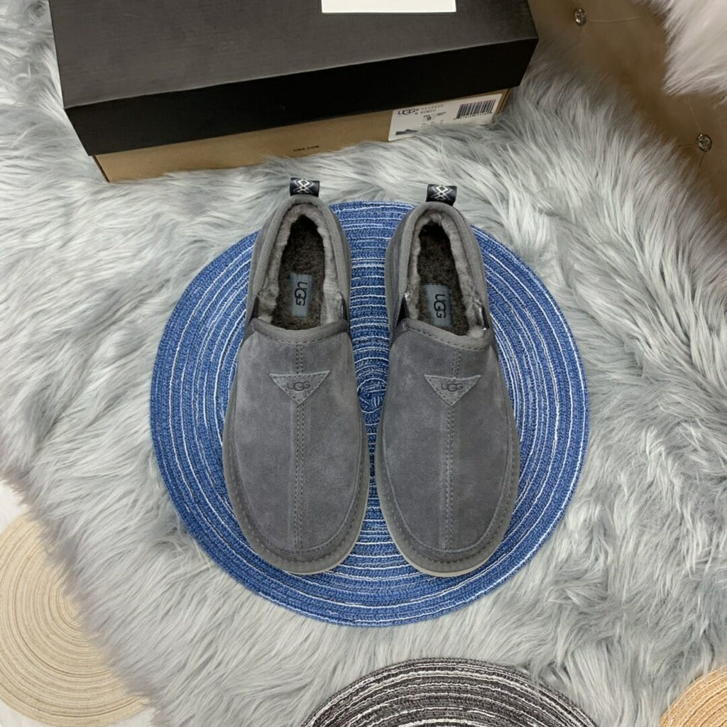 Men's Gray Low-Top Slip-On Shoes | 3455