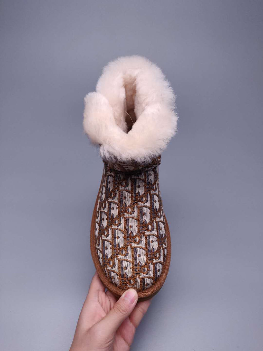 Chestnut Fabric-Texture Shoes | Style 6554