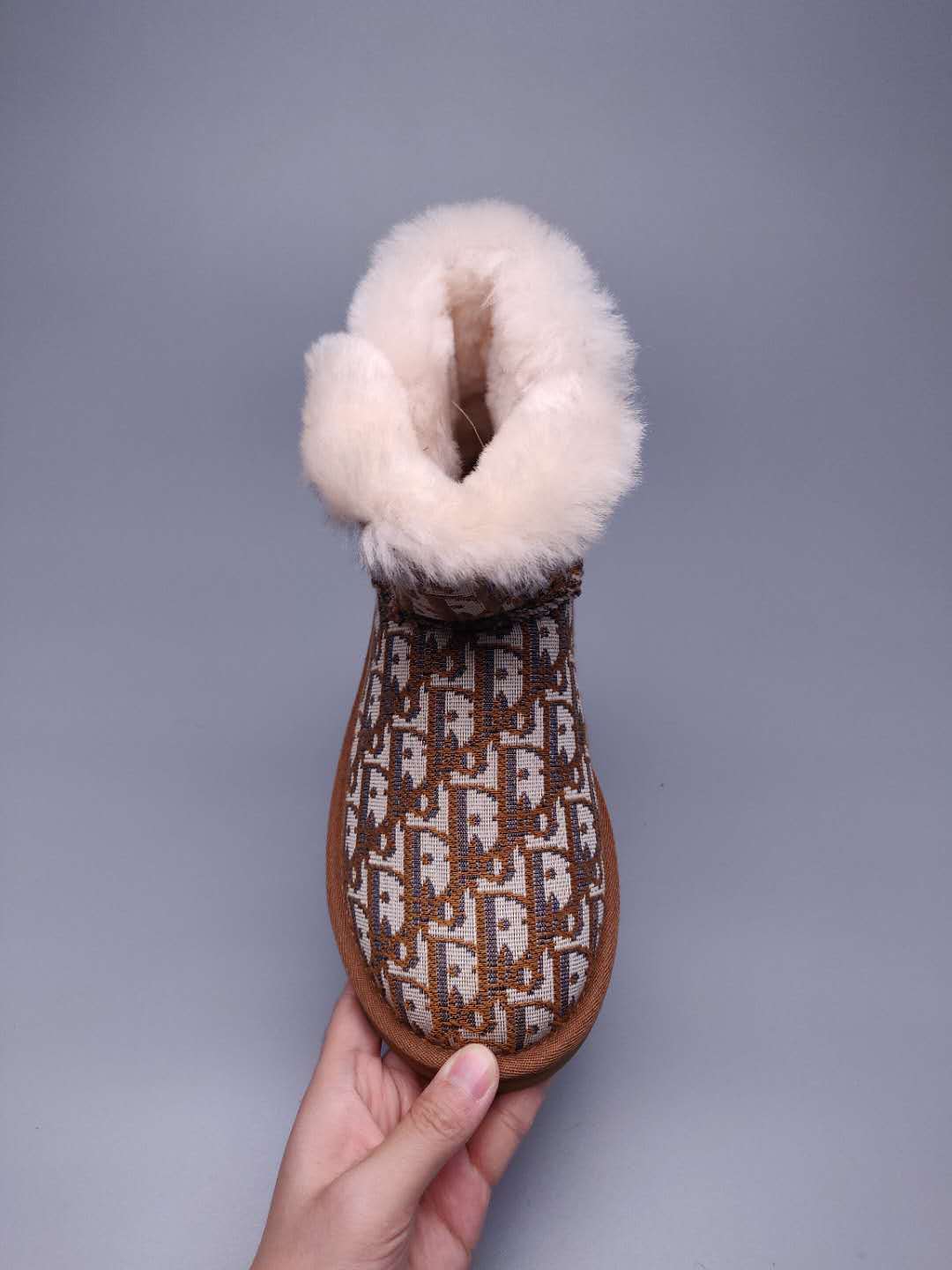 Chestnut Fabric-Texture Shoes | Style 6554