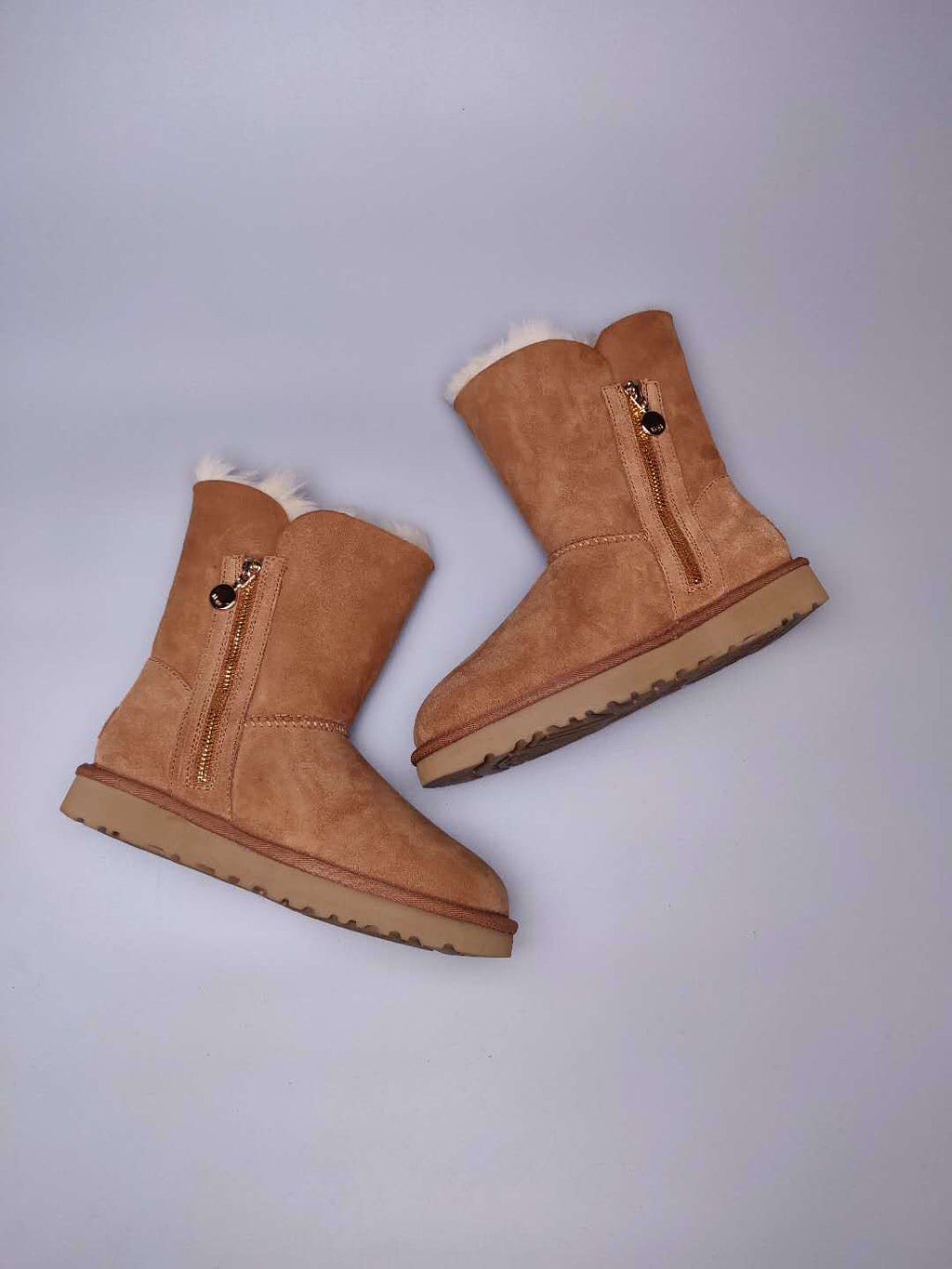 Chestnut Side-Zip Mid-Calf Boots | 2480