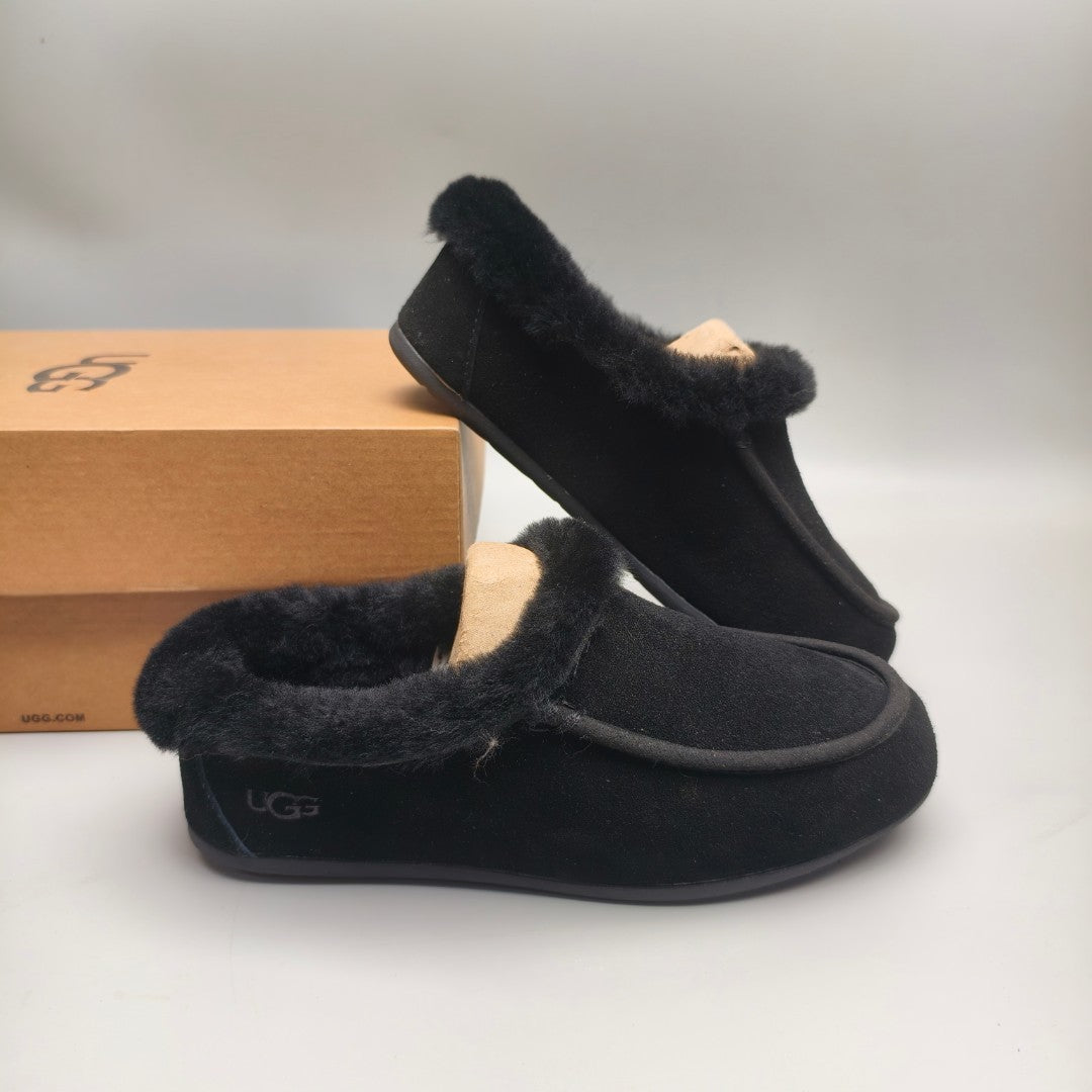 Black Slip-On Casual House Shoes | 1391