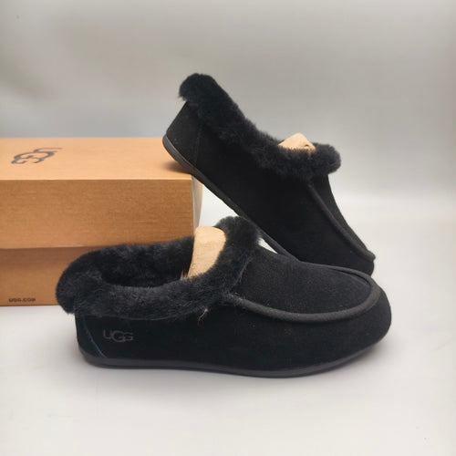 Black Slip-On Casual House Shoes | 1391