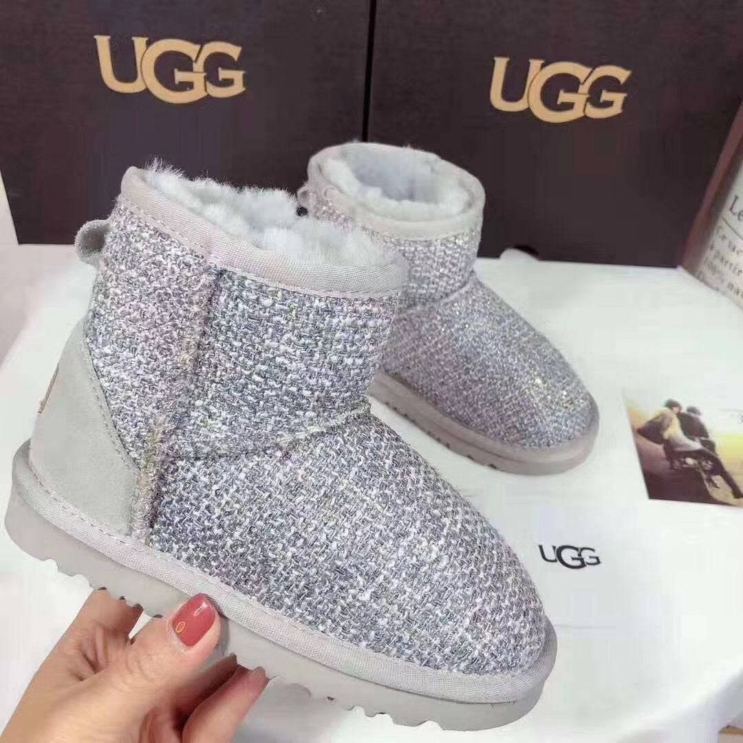 Kids' Chic Snow Boots in Xiangfeng Gray | Style 5854