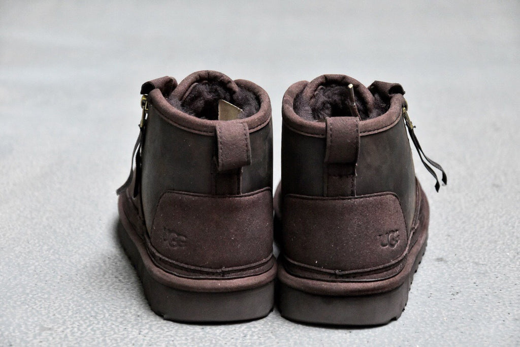Men's Crazy Horse Leather Zip-Up Shoes | 3883
