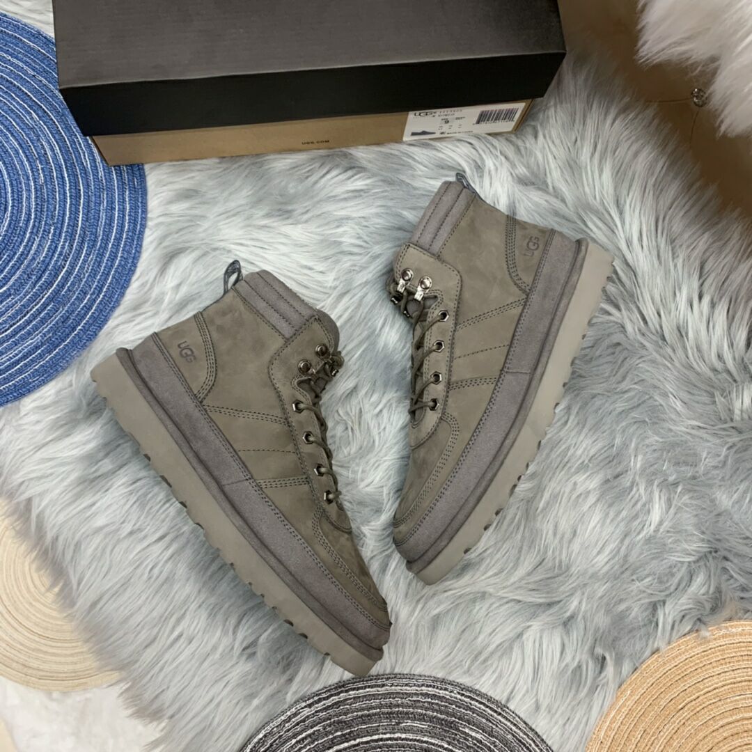 Men's Gray Lace-Up Casual Shoes | 2991
