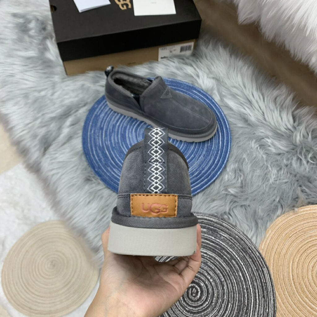 Men's Gray Low-Top Slip-On Shoes | 3455