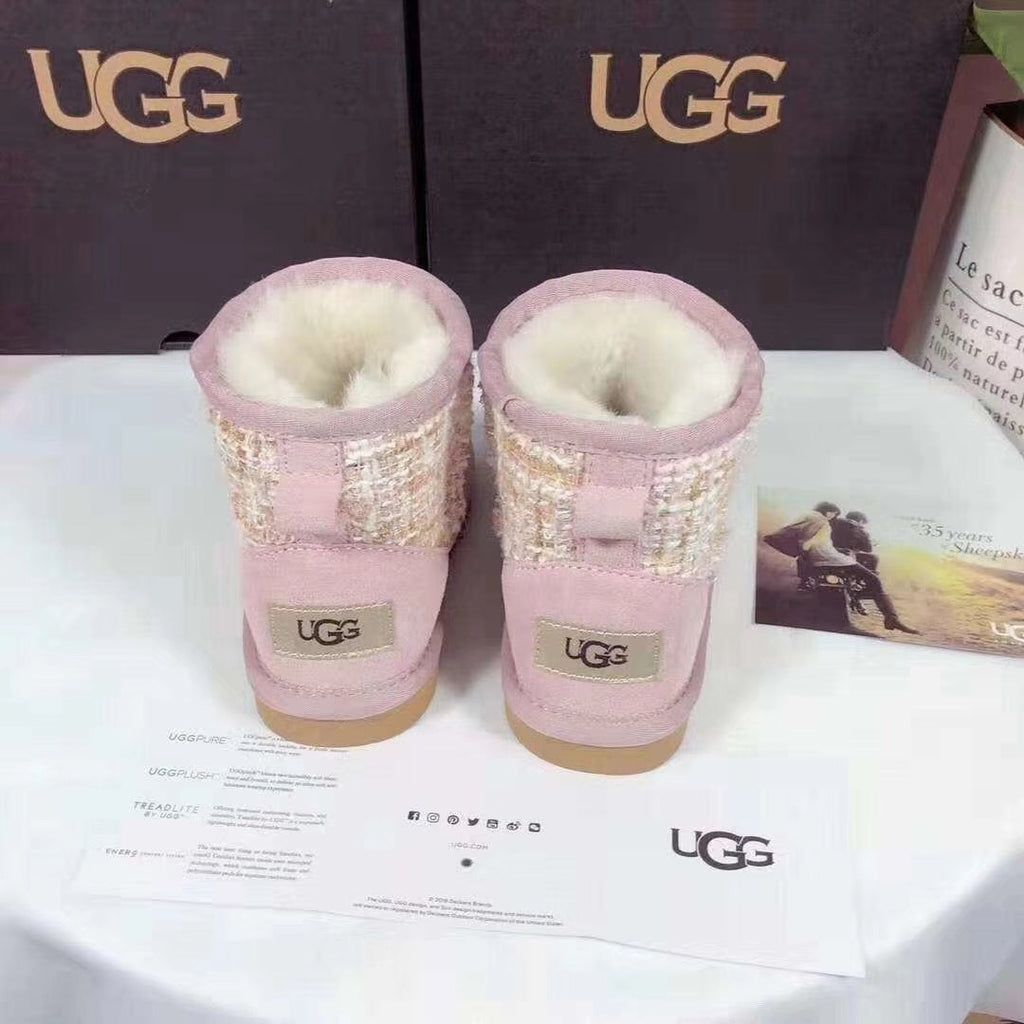 Kids' Chic Snow Boots in Xiangfeng Pink | Style 5854