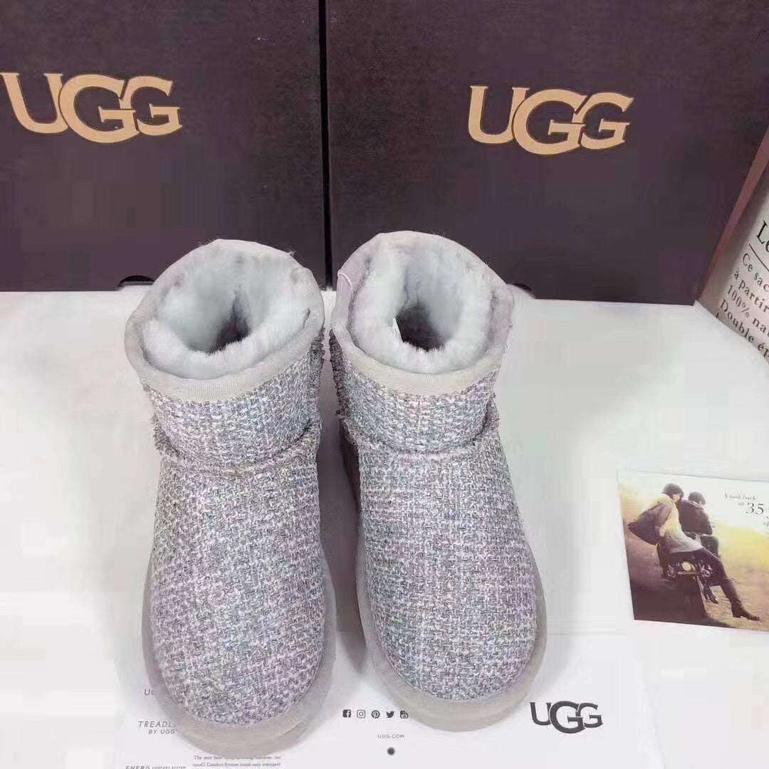 Kids' Chic Snow Boots in Xiangfeng Gray | Style 5854