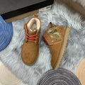 Men's Chestnut Colorblock Camouflage Shoes | 4193