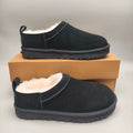 Women's Black Classic Slip-On Shoes | 3891