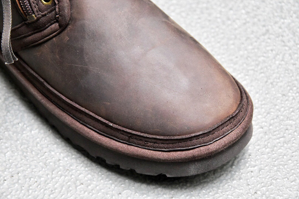 Men's Crazy Horse Leather Zip-Up Shoes | 3883