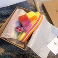 Yellow Colorblock Platform Sandals | 3490