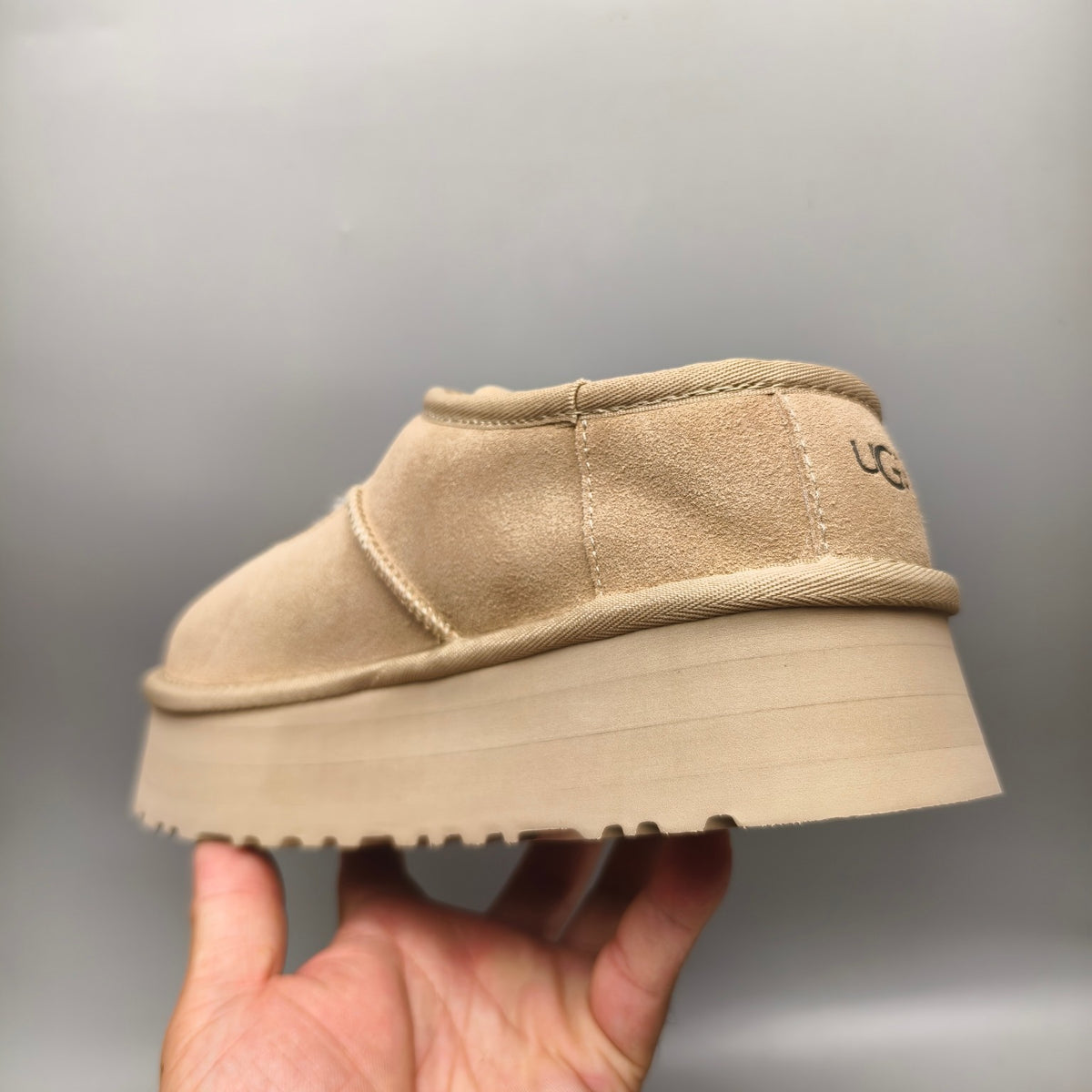 Sand Platform Mary Jane Fashion Shoes | Style 7612