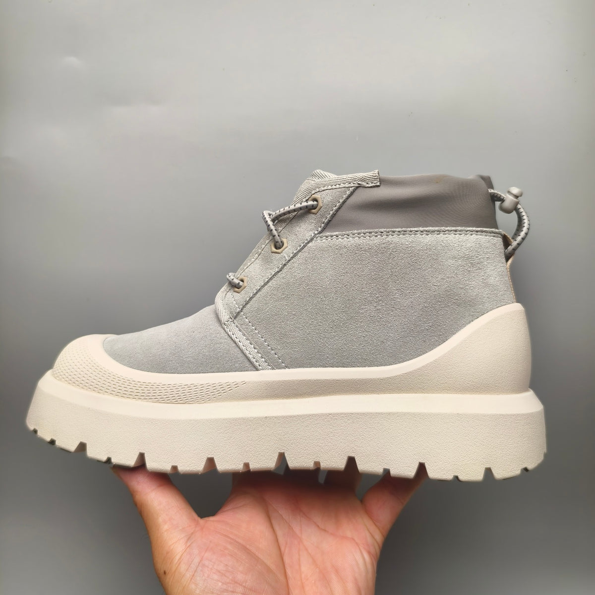 Light Gray High-Top Casual Shoes | 3991