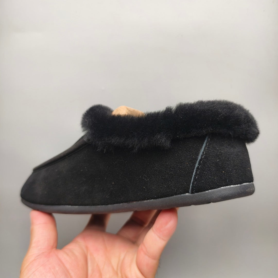 Black Slip-On Casual House Shoes | 1391