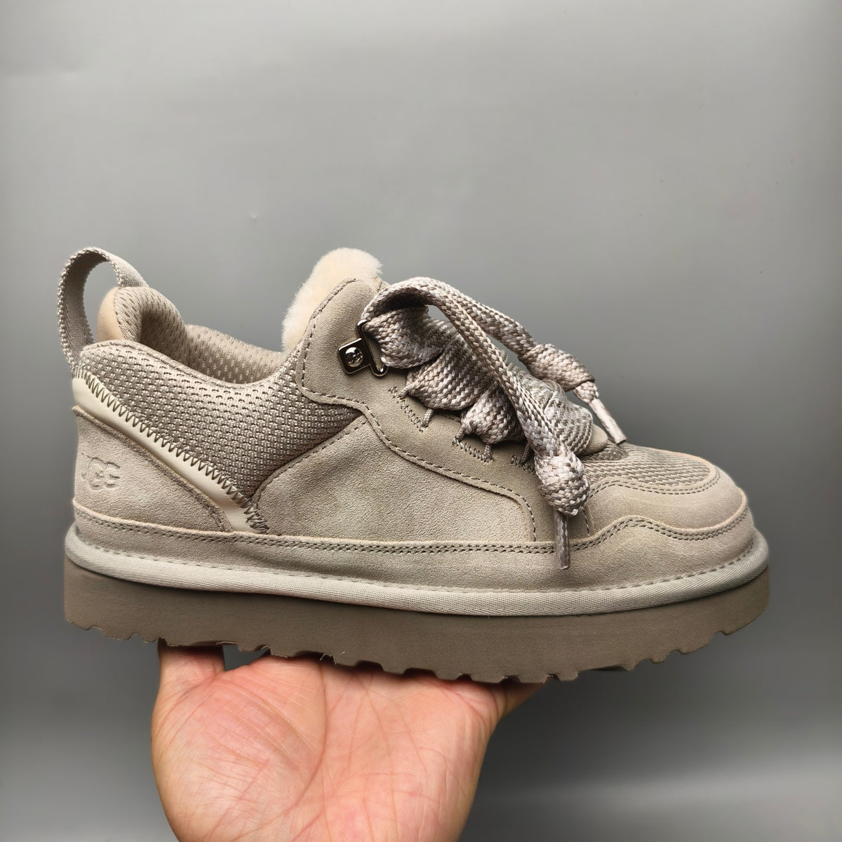 Gray Unisex Mesh Casual Sneakers | 4032