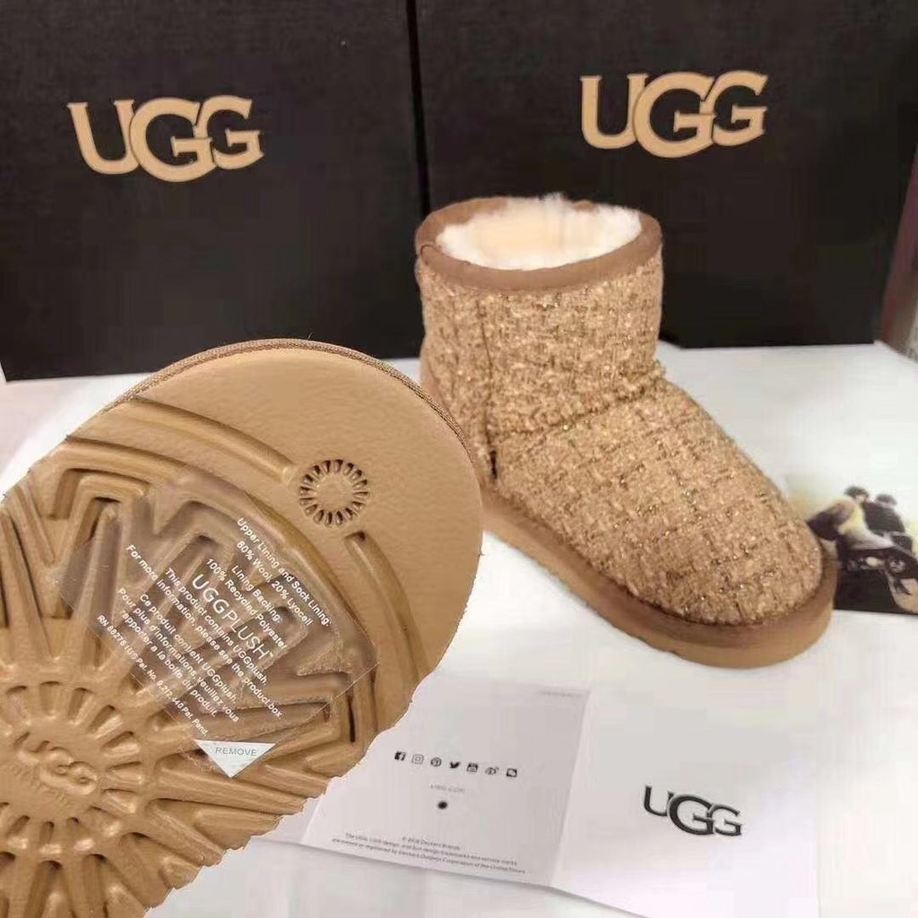 Kids' Chic Snow Boots in Xiangfeng Chestnut | Style 5854