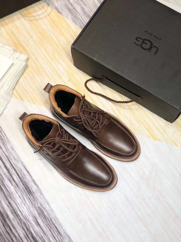 Chocolate Brown Leather Shoes | 0726-1