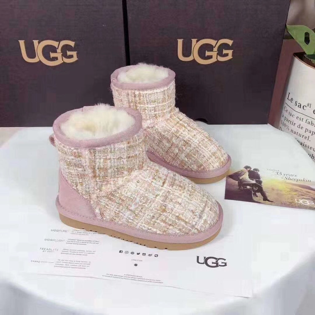 Kids' Chic Snow Boots in Xiangfeng Pink | Style 5854