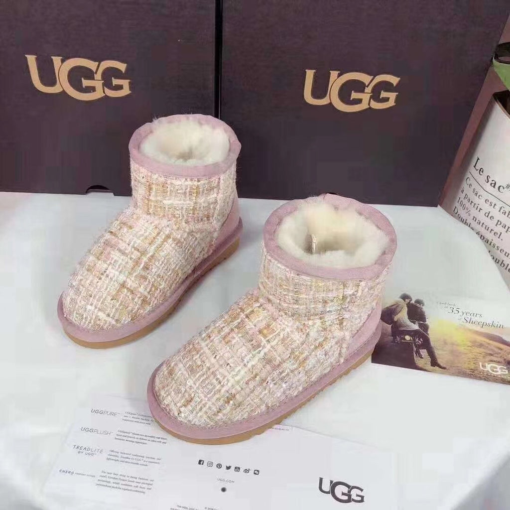 Kids' Chic Snow Boots in Xiangfeng Pink | Style 5854