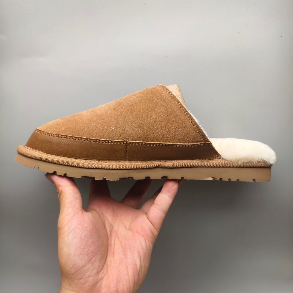 Men's Chestnut Ultra-Lightweight Fluffy Casual Slippers | 4585