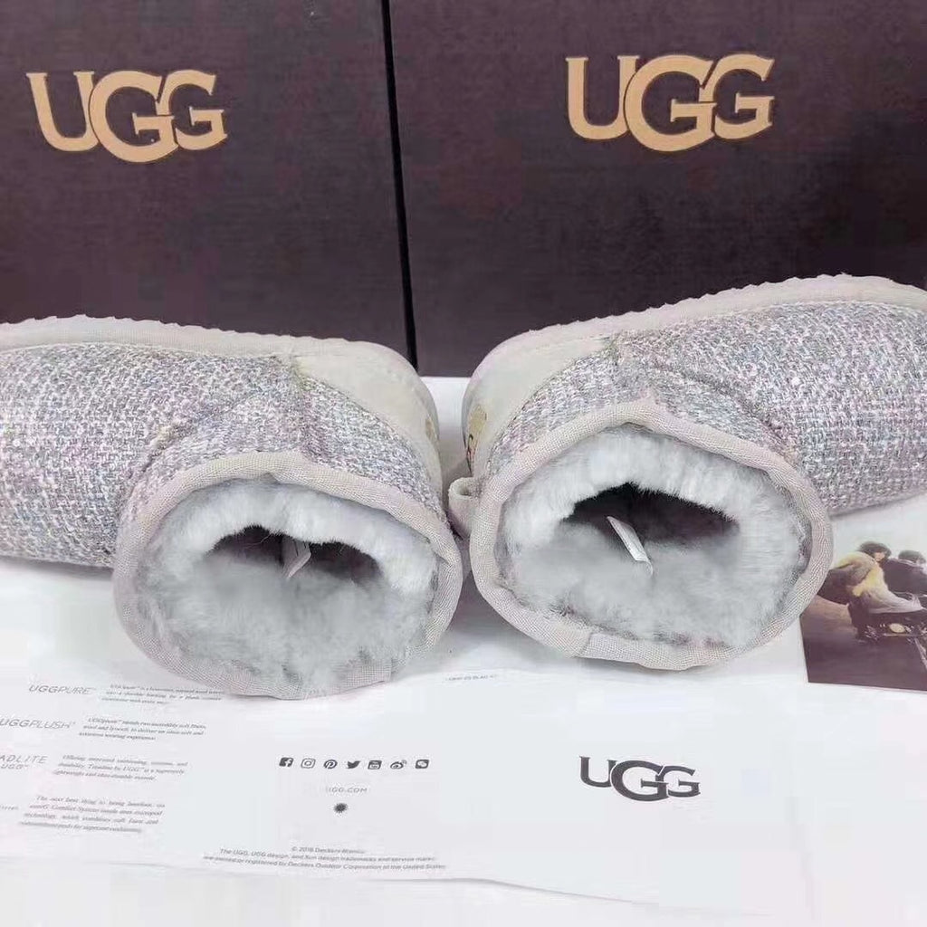 Kids' Chic Snow Boots in Xiangfeng Gray | Style 5854