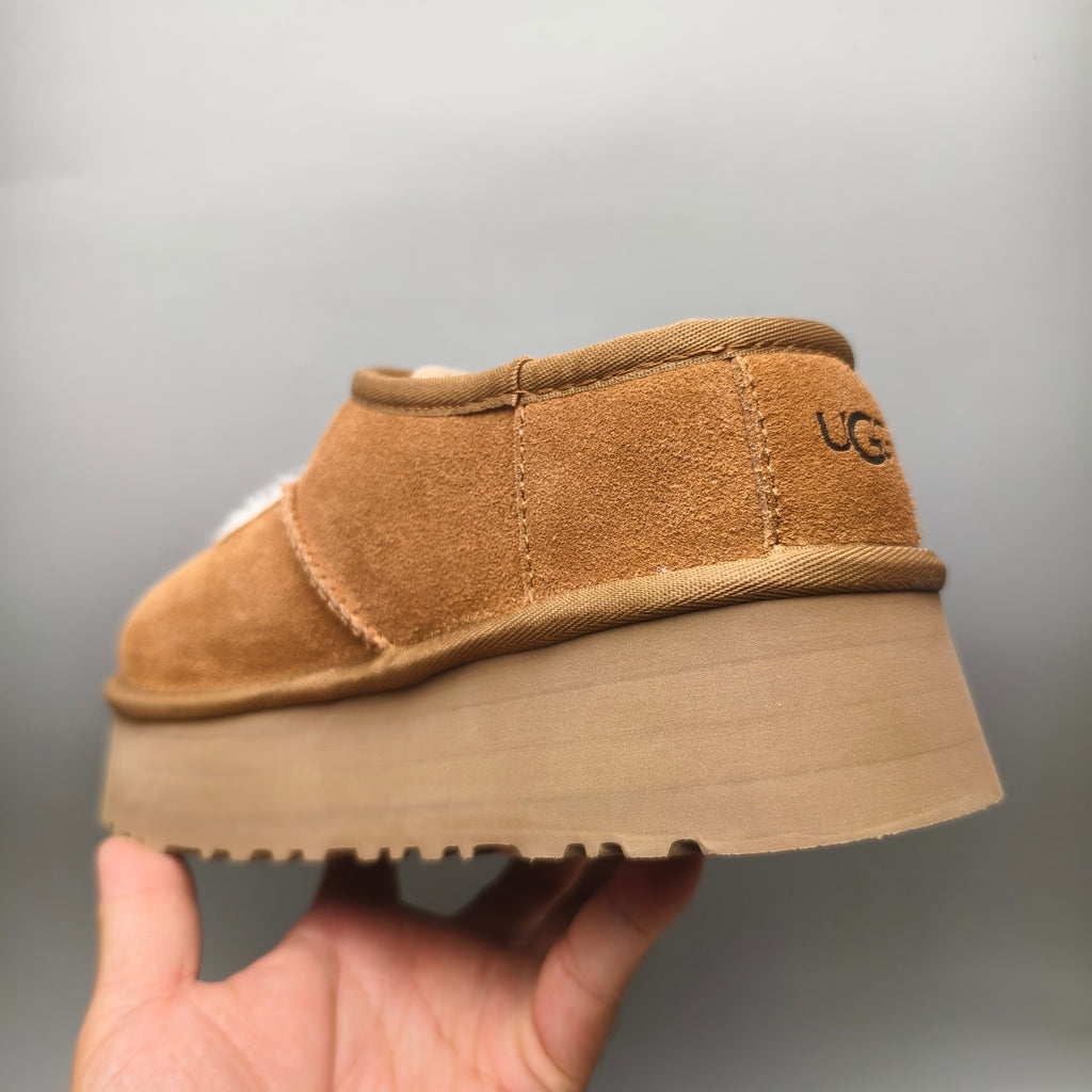 Chestnut Platform Mary Jane Fashion Shoes | Style 7612