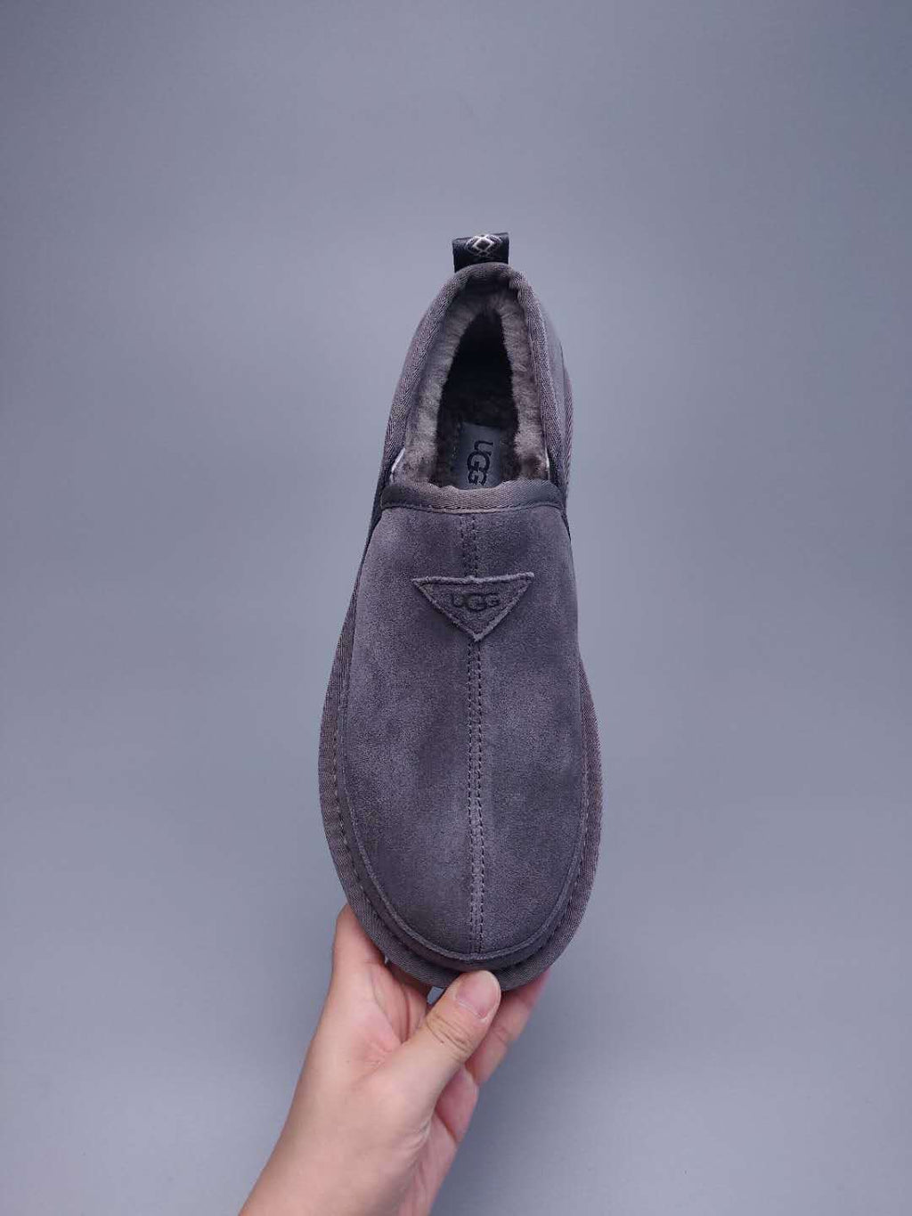 Men's Gray Low-Top Slip-On Shoes | 3455