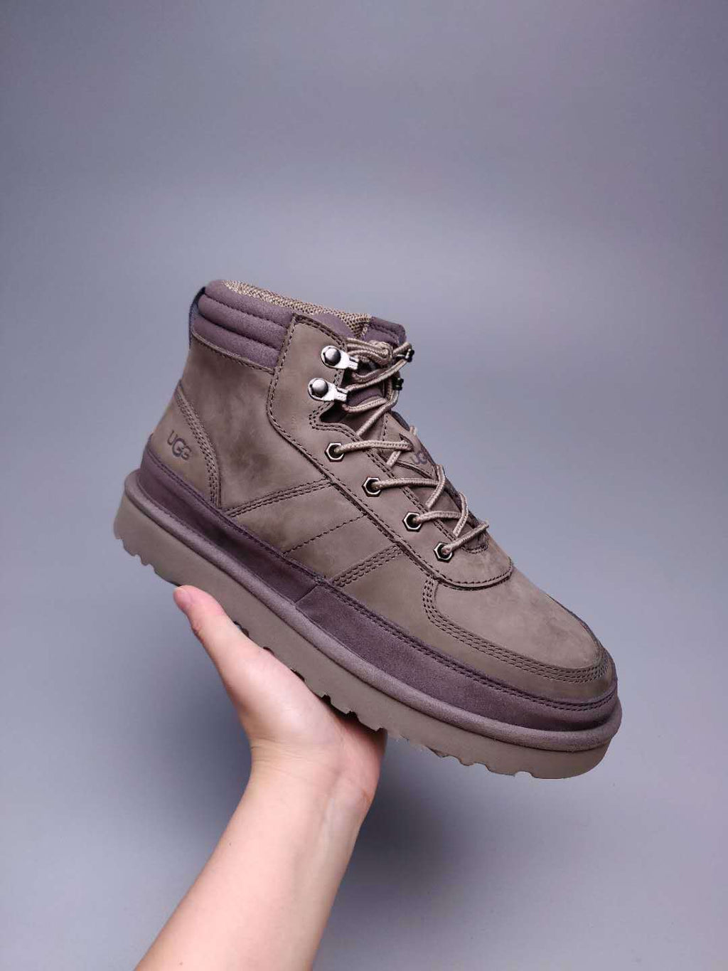 Men's Gray Lace-Up Casual Shoes | 2991