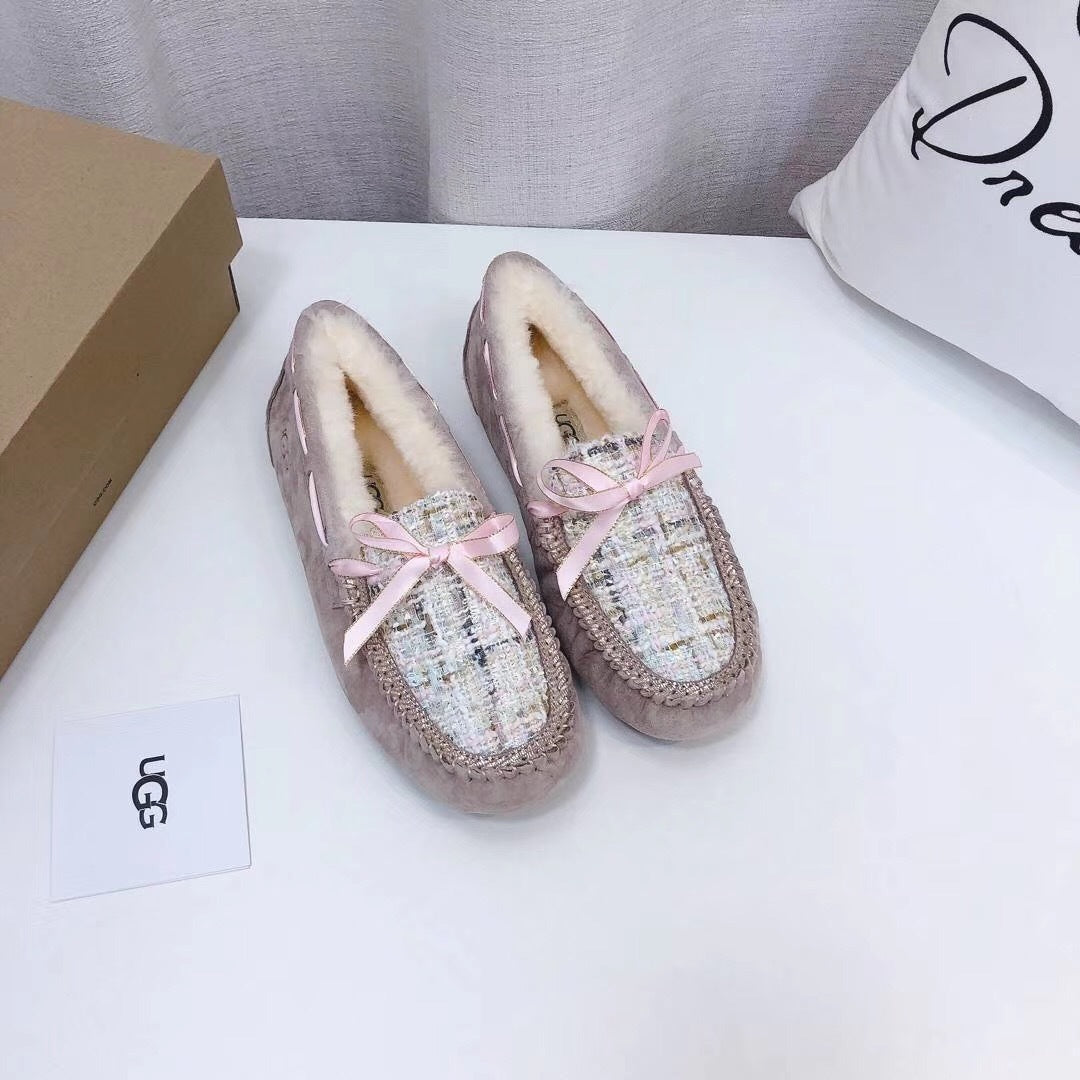 Dusk Pink Chic Moccasin Loafers | Style 5623