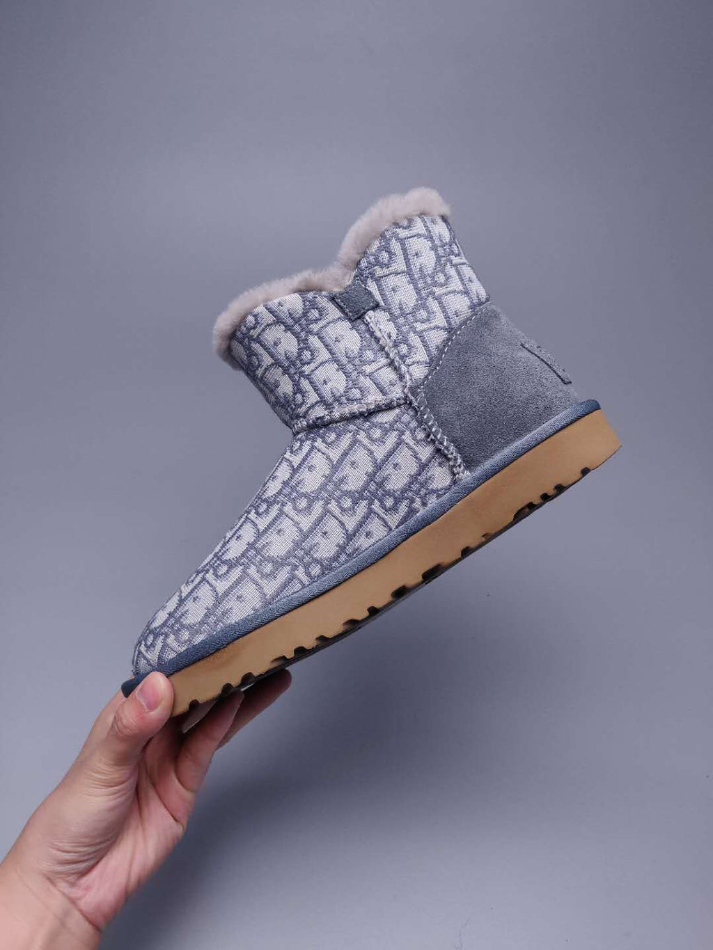 Gray Fabric-Texture Shoes | Style 6554
