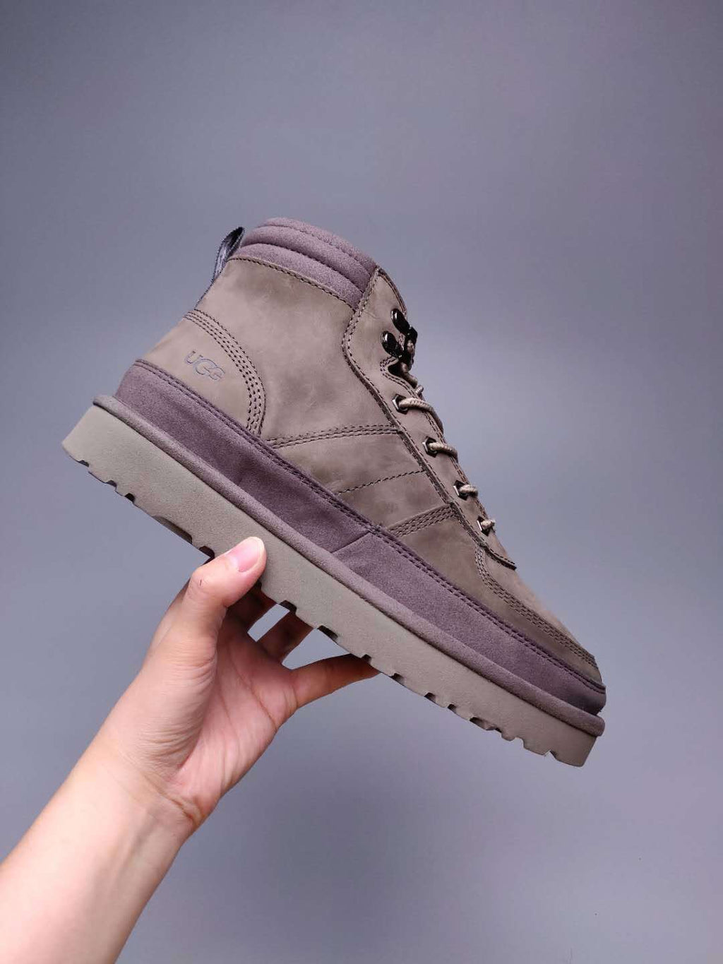 Men's Gray Lace-Up Casual Shoes | 2991