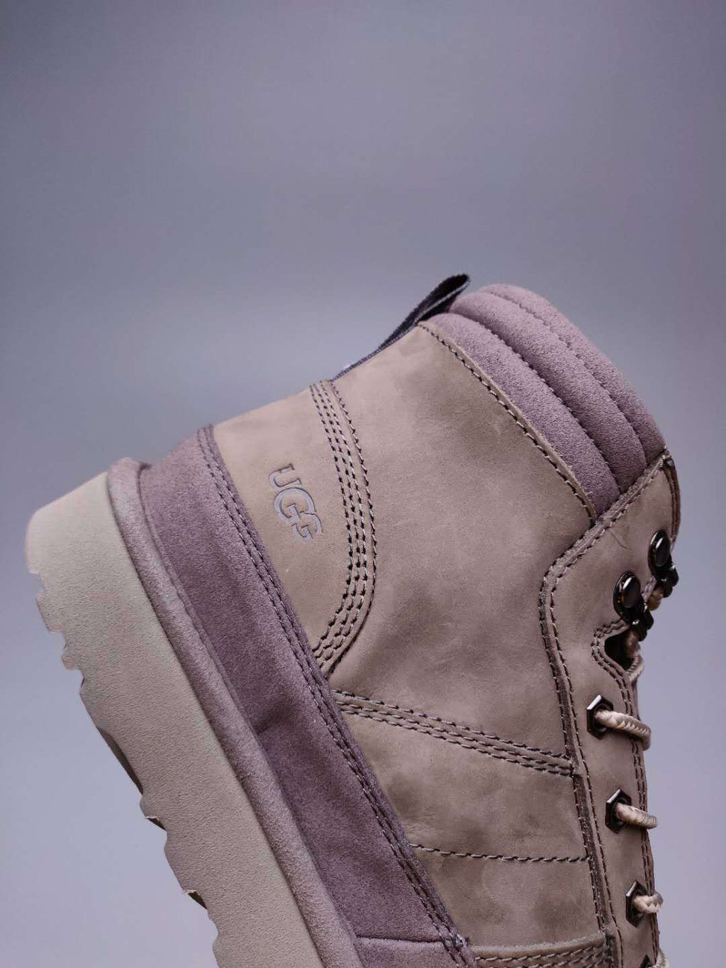 Men's Gray Lace-Up Casual Shoes | 2991