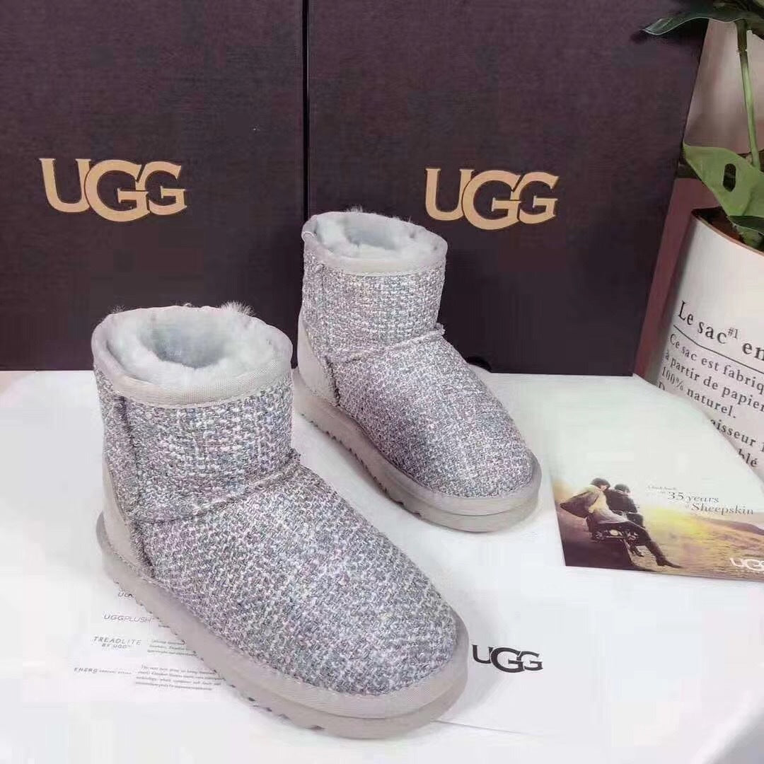 Kids' Chic Snow Boots in Xiangfeng Gray | Style 5854