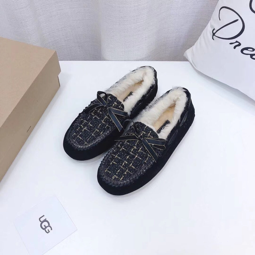 Black Chic Moccasin Loafers | Style 5623