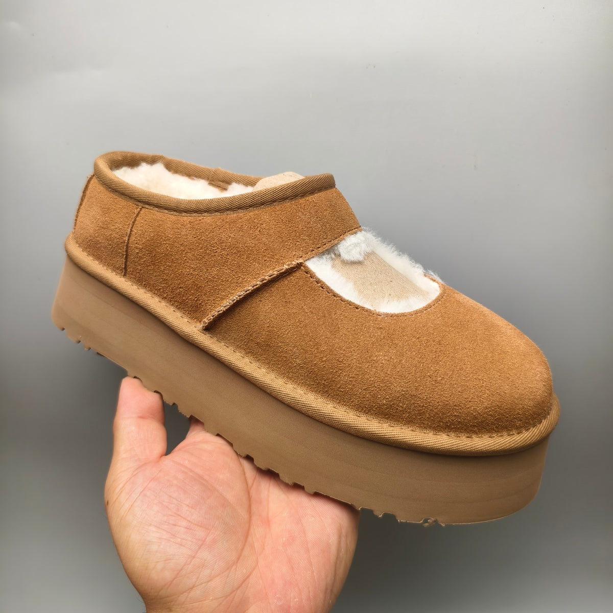 Chestnut Platform Mary Jane Fashion Shoes | Style 7612