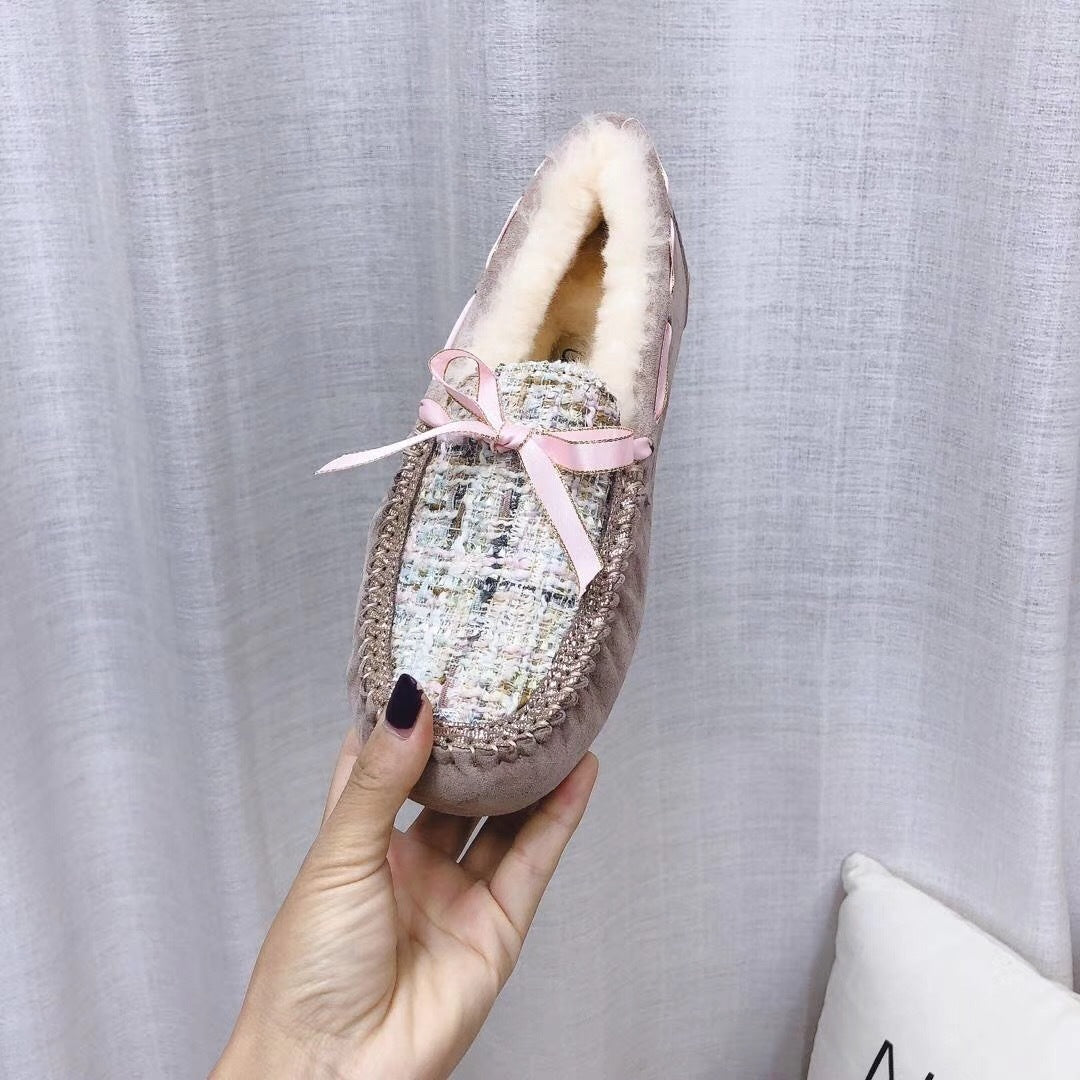 Dusk Pink Chic Moccasin Loafers | Style 5623