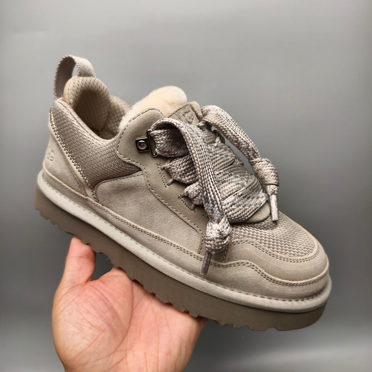 Gray Unisex Mesh Casual Sneakers | 4032