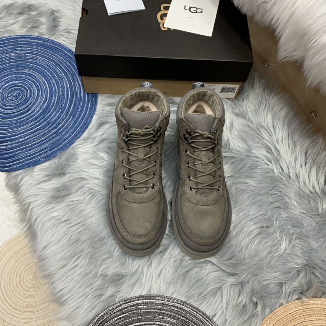 Men's Gray Lace-Up Casual Shoes | 2991