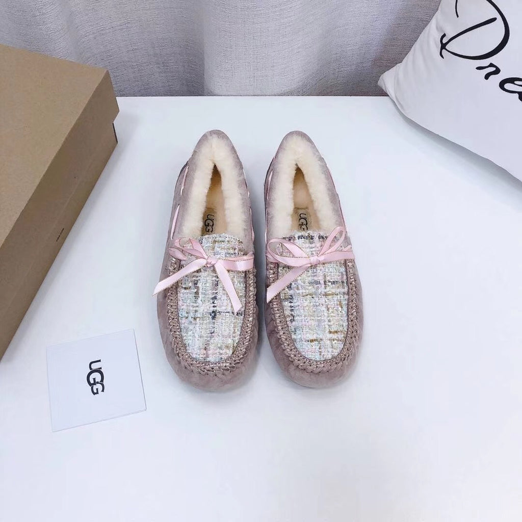 Dusk Pink Chic Moccasin Loafers | Style 5623