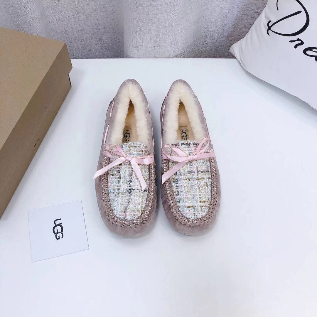 Dusk Pink Chic Moccasin Loafers | Style 5623
