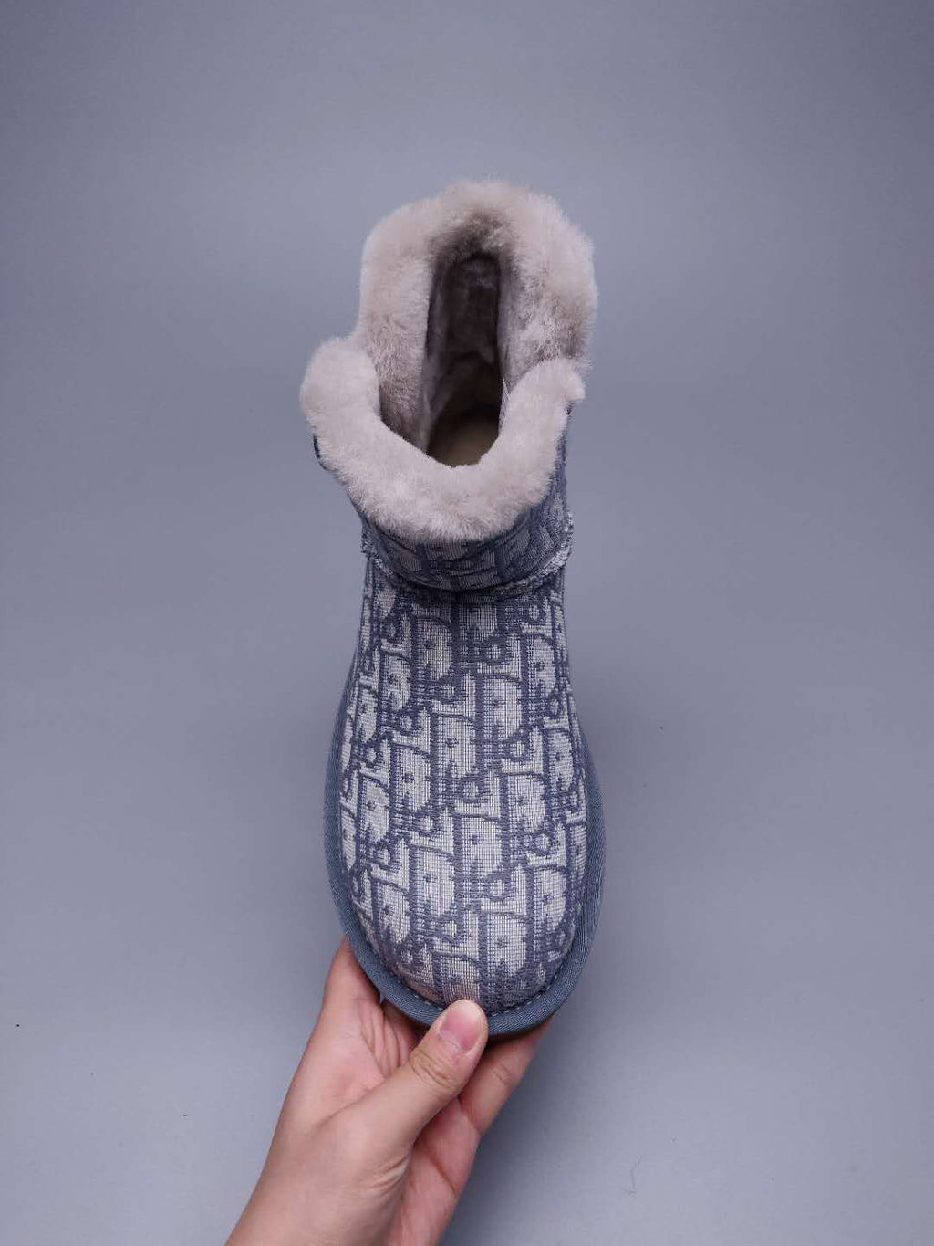 Gray Fabric-Texture Shoes | Style 6554