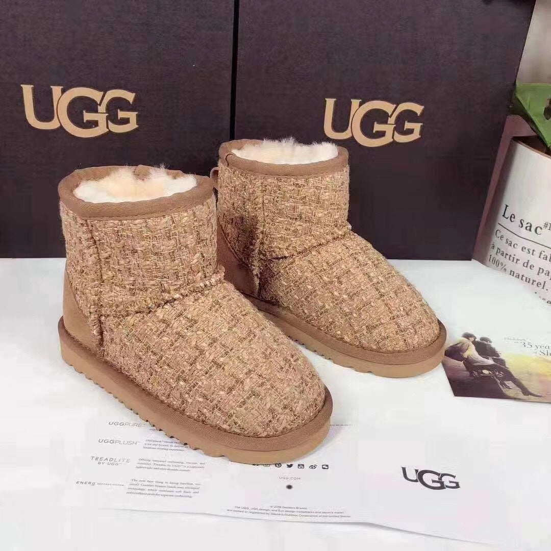 Kids' Chic Snow Boots in Xiangfeng Chestnut | Style 5854