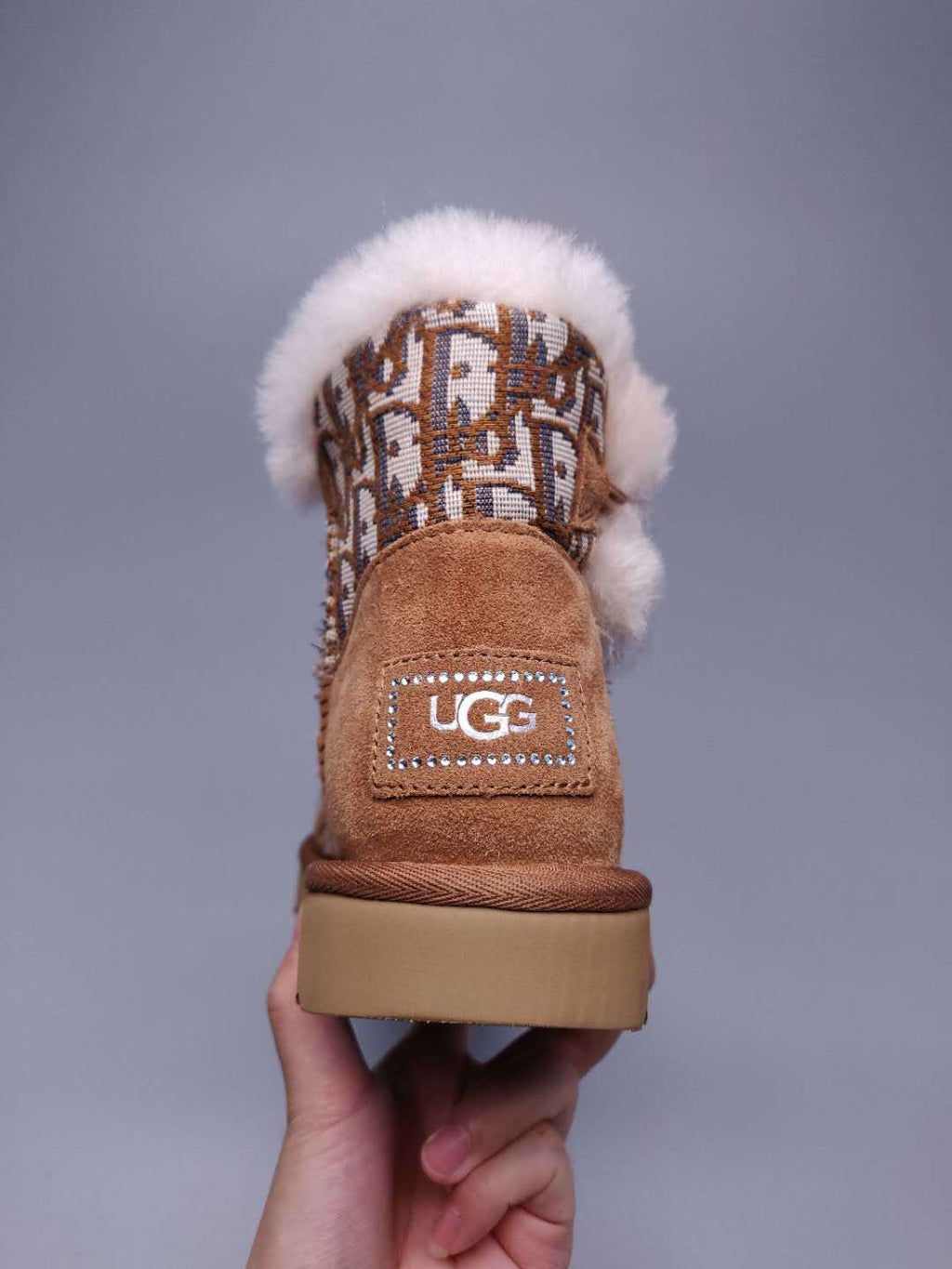 Chestnut Fabric-Texture Shoes | Style 6554
