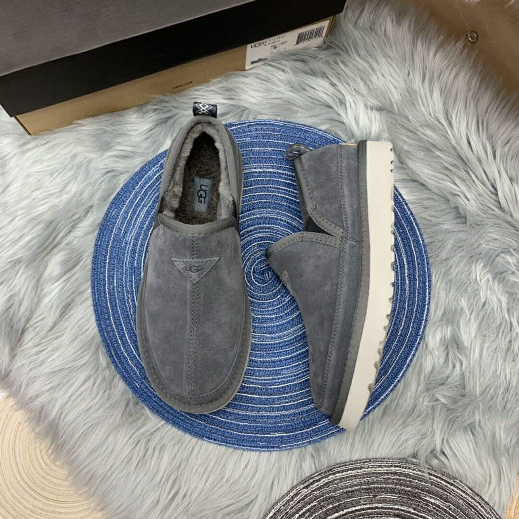 Men's Gray Low-Top Slip-On Shoes | 3455