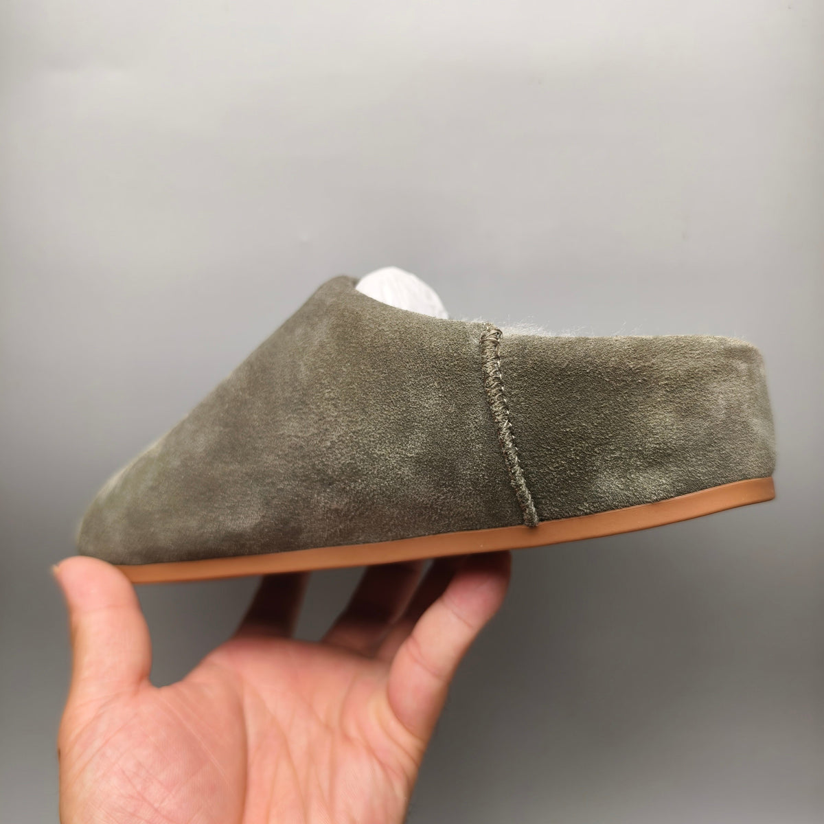 Green Slip-On Casual House Shoes | 1390