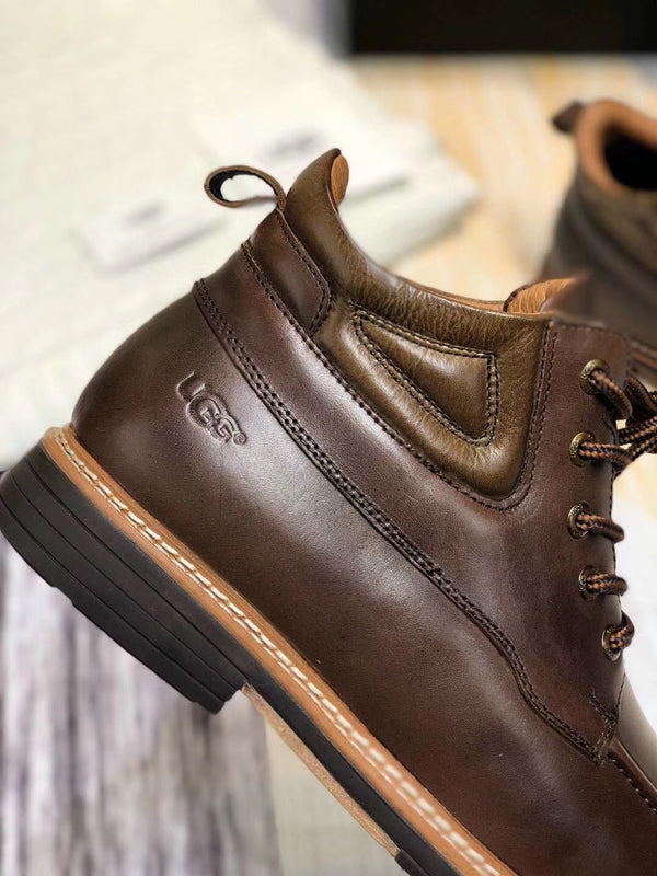 Chocolate Brown Leather Shoes | 0726-1